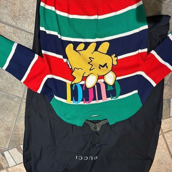 Men’s Gucci cotton/wool Cable knit sweater size large made in Italy NWT - Picture 4 of 10